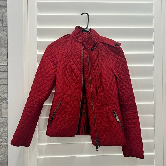 RARE Burberry Red Jacket Size 4